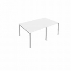 Переговорный стол 2 столешницы Metal System Б.ПРГ-2.1 Белый/Серый